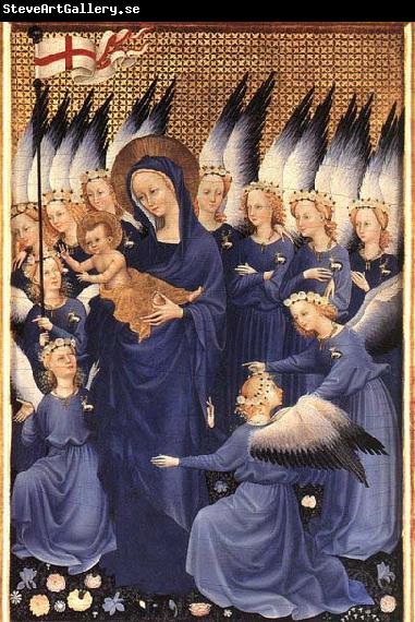 unknow artist Wilton Diptych: Virgin and Child with Angels